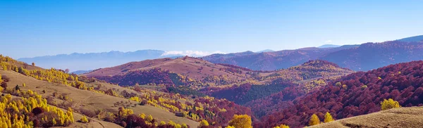 Beaux Paysages Automne Dans Les Montagnes Roumaines Région Village Fantanele — Photo