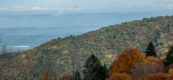 ルーマニアの山々 ファンタネレ村地域 シビウ郡 シンデレラ山 ルーマニアの美しい秋の風景 — ストック写真