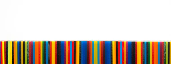 Farbige Gegossene Acrylplatte Auf Weißem Hintergrund Design Banner Stil — Stockfoto