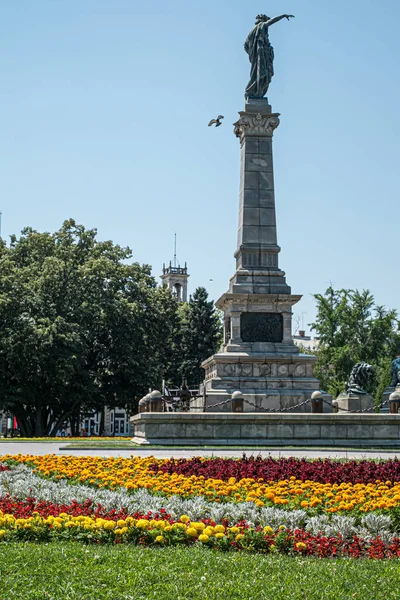 ルーズ ブルガリア 2020年7月28日 ブルガリアのルーズ市の中心部にある自由の記念碑 — ストック写真