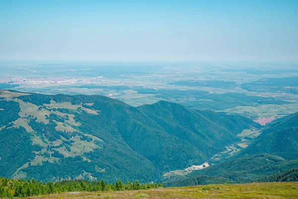 Hermosa Vista Desde Las Montañas Cindrel Rumania —  Fotos de Stock