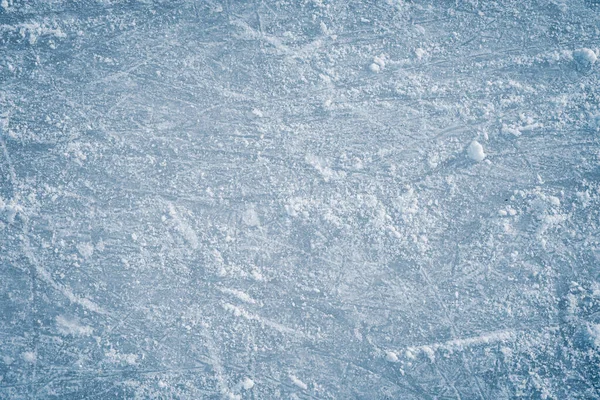 Blue Ice Skate Scratches — Stock Photo, Image