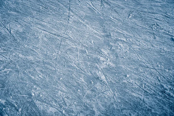 Blue Ice Skate Scratches — Stock Photo, Image