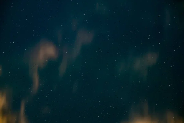 Ciel Nocturne Avec Étoiles Nuages — Photo