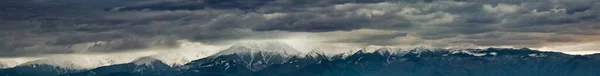 Панорамный Вид Знаменитые Румынские Горы Фагарас — стоковое фото