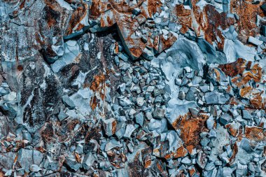blue natural rock texture, close view