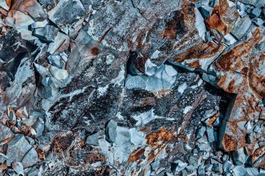 blue natural rock texture, close view