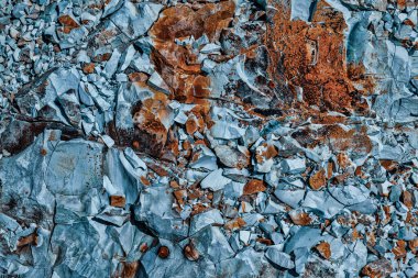 blue natural rock texture, close view