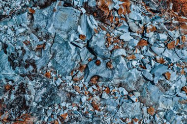 blue natural rock texture, close view