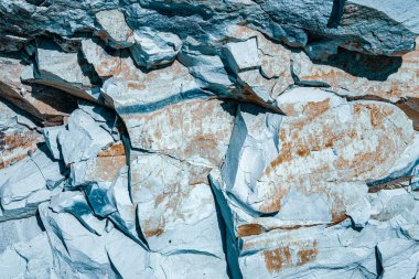 blue natural rock texture, close view
