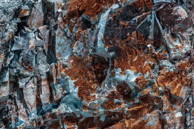 blue natural rock texture, close view
