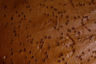 colored mud river, close view