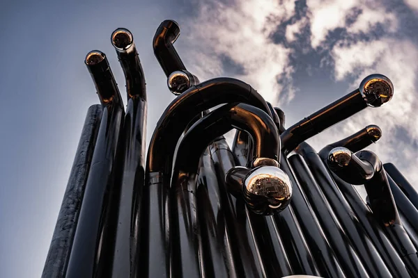 Abstract Artistic Shapes Iron Pipes — ストック写真