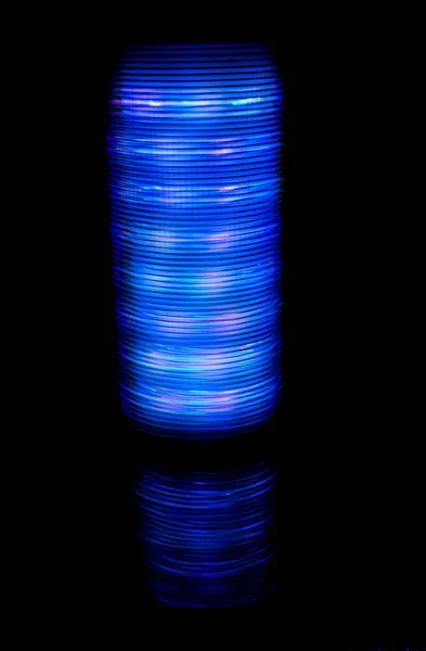 Abstract Led Light Trails Dark Background Long Exposure — Photo
