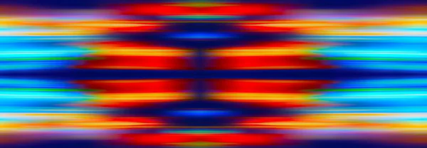 Abstract Rainbow Light Trails Blue Background Motion Blur Illustration Design — 图库照片