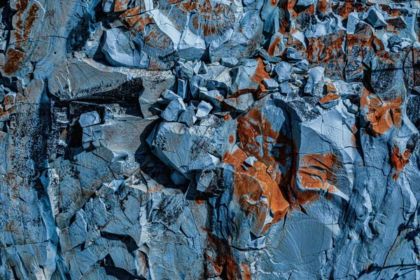 Blue Natural Rock Texture Close View — 스톡 사진