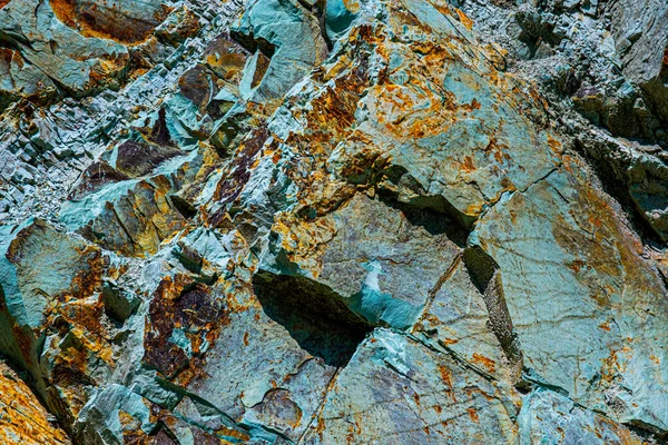 Blue Natural Rock Texture Close View — Stok fotoğraf