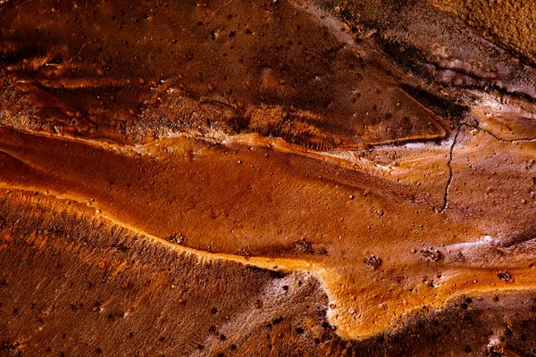 Colored Mud River Close View — Zdjęcie stockowe