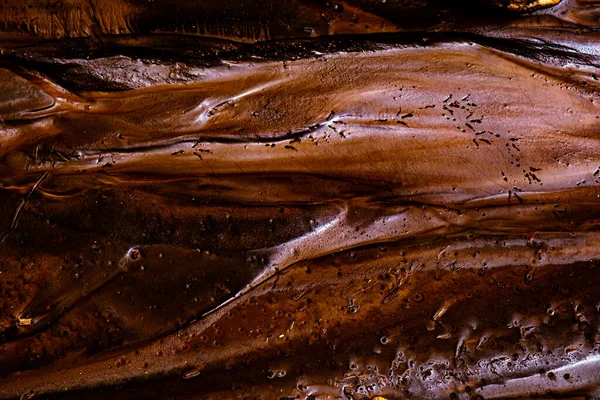 Colored Mud River Close View — Stock Photo, Image