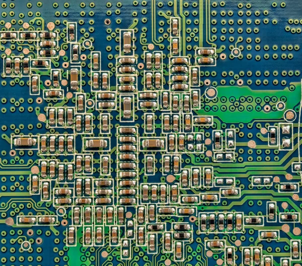 Electronic Circuit Board Microcomponents — 스톡 사진