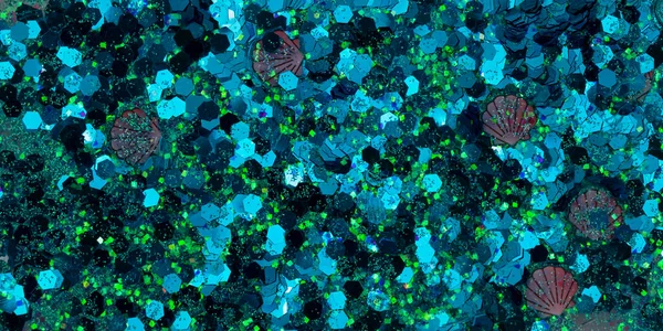 Glitter Blue Sparkle Abstract Background — Stok fotoğraf