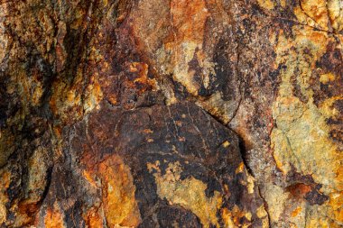 old abandoned copper and gold surface mine in Apuseni mountains, Romania