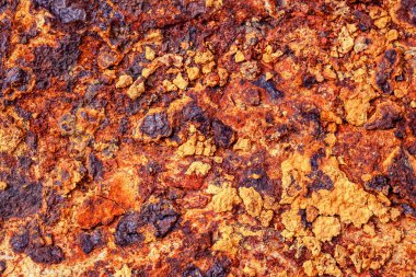 old abandoned copper and gold surface mine in Apuseni mountains, Romania