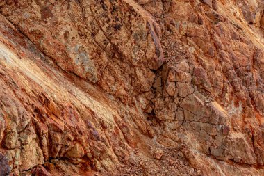 old abandoned copper and gold surface mine in Apuseni mountains, Romania