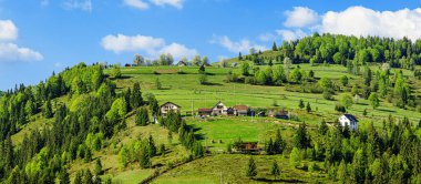 Panoramic view of Apuseni mountains, Arieseni area, Alba County, Romania