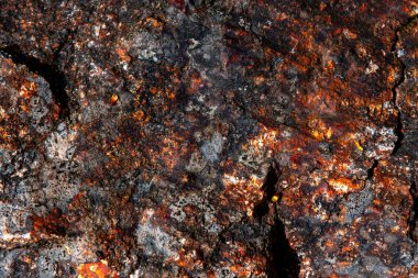 stone with iron ore and quartz