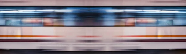 Motion Blur High Speed Train Subway — Stock Photo, Image