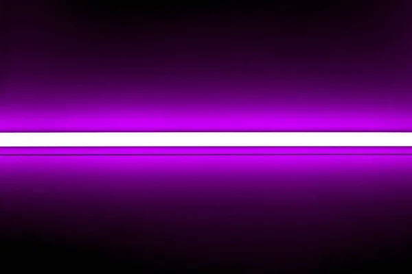 Neon Purple Lights Glowing Horizontal Line — Zdjęcie stockowe