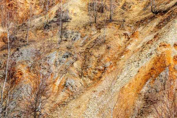 Old Abandoned Copper Gold Surface Mine Apuseni Mountains Romania — Photo