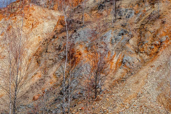 Old Abandoned Copper Gold Surface Mine Apuseni Mountains Romania — Stok fotoğraf