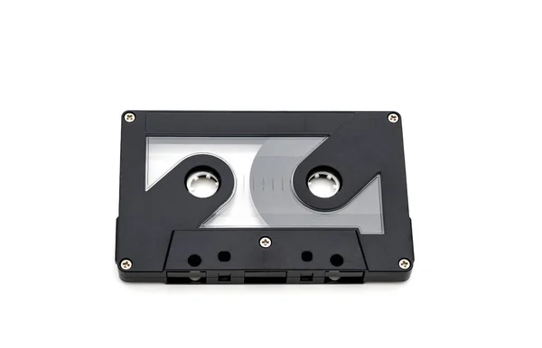 Fita Cassete Áudio Velho Fundo Branco — Fotografia de Stock