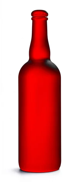 Red Wine Bottle White Background — Stock Photo, Image