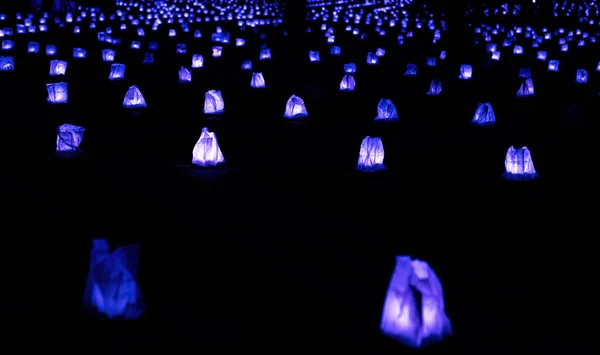 Candle Festival 3500 Candles Forming Labyrinth Central Square International Theatre — Stockfoto