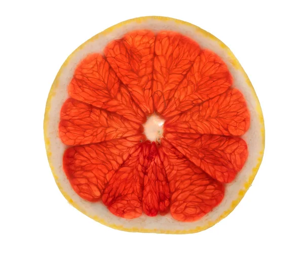 Transparency Sliced Grapefruit — Stockfoto
