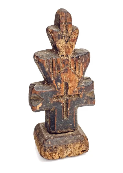 Vintage Hand Made Wooden Cross — Stock Fotó