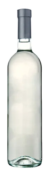 White Glass Bottle Wine — Stockfoto