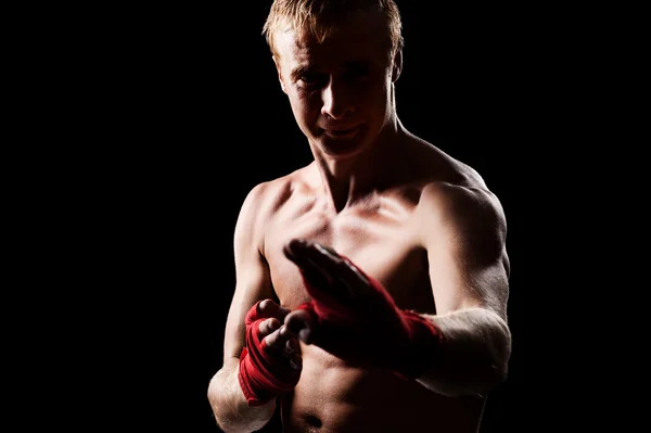 Fighter över svart bakgrund — Stockfoto