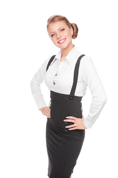 Excited businesswoman posing — Stock Photo, Image