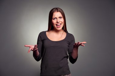 duygusal genç kadın