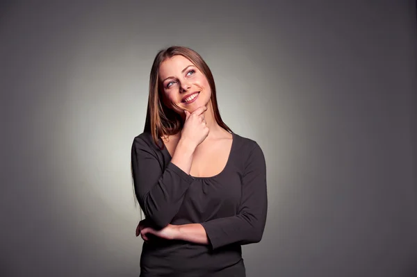 Woman looking up — Stock Photo, Image