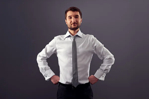 Businessman looking at camera — Stock Photo, Image