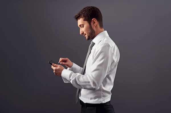 Sideview portrait of businessman — Stock Photo, Image