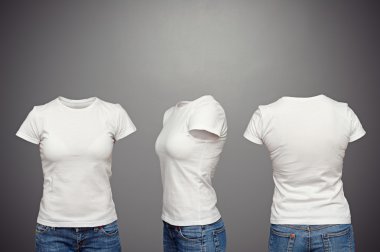 blank feminine t-shirt clipart
