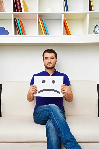 Homem tem um mau humor — Fotografia de Stock