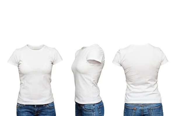 Mannequin en t-shirt blanc vierge — Photo