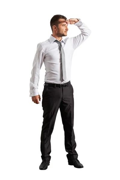 Man standing and looking forward — Stock Photo, Image